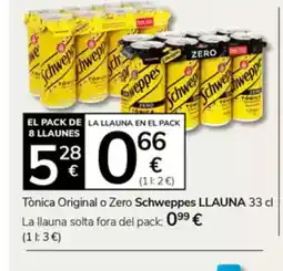 Supermercados Charter SCHWEPPES Tònica Original o Zero oferta