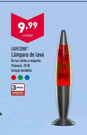 ALDI Lightzone Lámpara De Lava oferta