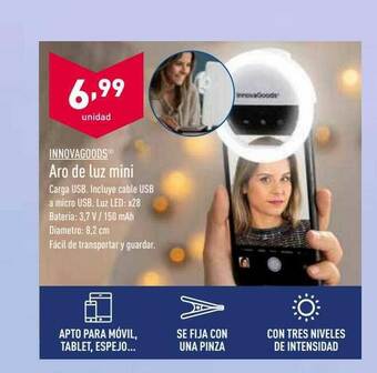 ALDI Innovagoods Aro De Luz Mini oferta