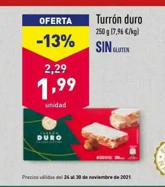 Turrón Duro Sin Glutern