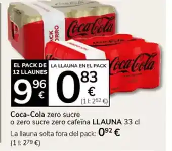 Supermercados Charter COCA COLA zero sucre o zero sucre zero cafeina oferta