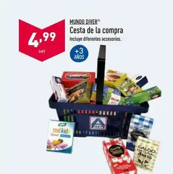 ALDI Mundo Diver Cesta De La Compra oferta