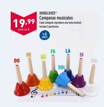 ALDI Mundo Diver Campanas Musicales oferta