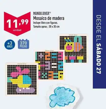 ALDI Mundo Diver Mosaico De Madera oferta