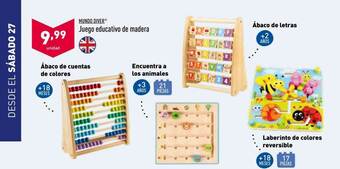 ALDI Mundo Diver Juego Educativo De Madera oferta