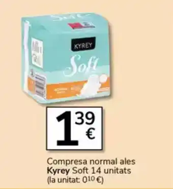 Supermercados Charter KYREY Compresa normal ales oferta