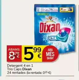 Supermercados Charter DIXAN Detergent 4 en 1 Trio Caps oferta