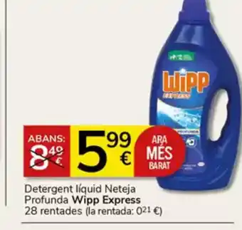 Supermercados Charter WIPP EXPRESS Detergent liquid Neteja oferta