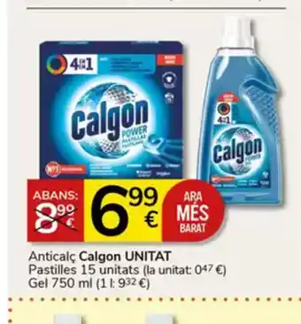 Supermercados Charter CALGON UNITAT Anticalc Pastilles oferta