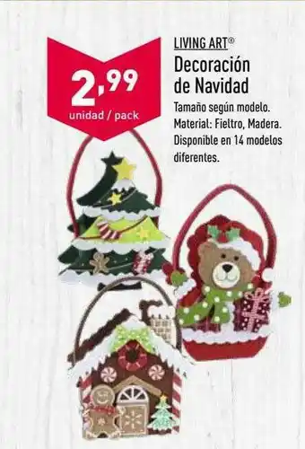 ALDI Living Art Decoración De Navidad oferta