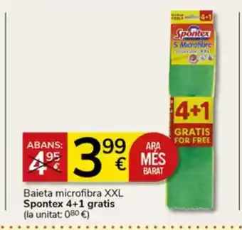 Supermercados Charter SPONTEX Baieta microfibra oferta