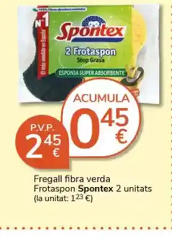 Supermercados Charter SPONTEX Fregall fibra verda oferta