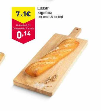 ALDI El Horno Baguetina oferta