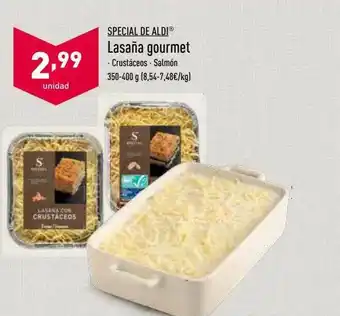 ALDI Special De Aldi Lasaña Gourmet oferta