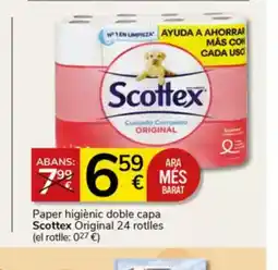 Supermercados Charter SCOTTEX Paper higiènic doble capa oferta