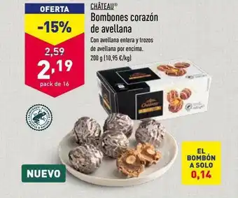 ALDI Château Bombones Corazón De Avellana oferta