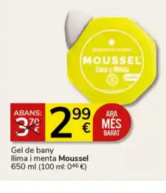 Supermercados Charter MOUSSEL Gel de bany Ilima i menta oferta