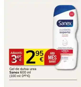 Supermercados Charter SANEX Gel de dutxa urea oferta