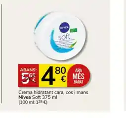 Supermercados Charter NIVEA Crema hidrantant cara cos i mans oferta