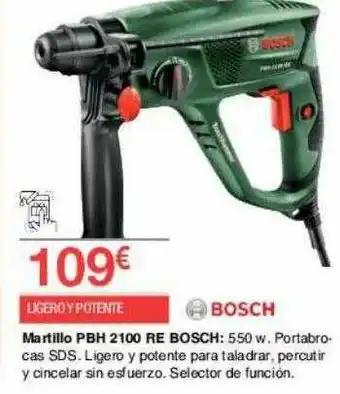 Chafiras Martillo Pbh 2100 Re Bosch oferta