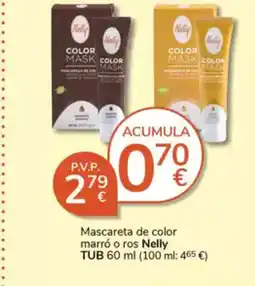 Supermercados Charter NELLY TUB Mascareta de color marro o ros oferta