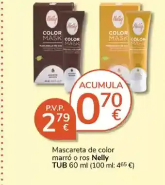 Supermercados Charter NELLY TUB Mascareta de color marro o ros oferta