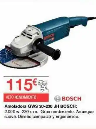Chafiras Amoladora Gws 20-230 Jb Bosch oferta