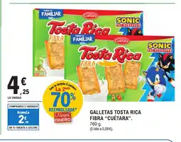 E.Leclerc CUÉTARA Galletas tosta rica fibra oferta