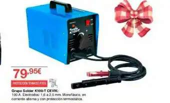 Chafiras Grupo Soldar K100-t Cevik oferta