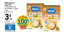 E.Leclerc NESTLÉ Papillas 0% oferta