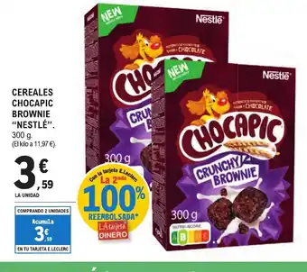 E.Leclerc NESTLÉ Cereales chocapic brownie oferta