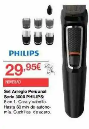 Chafiras Set Arreglo Personal Serie 3000 Philips oferta