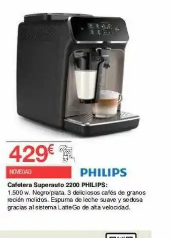 Chafiras Cafetera Supeaurt 2200 Philips oferta