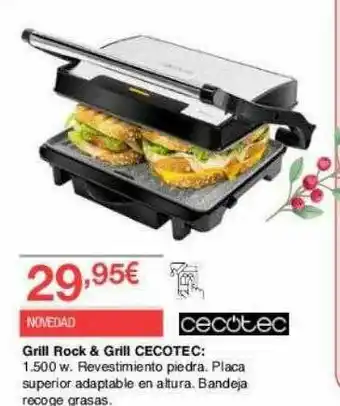 Chafiras Grill Rock & Grill Cecotec oferta