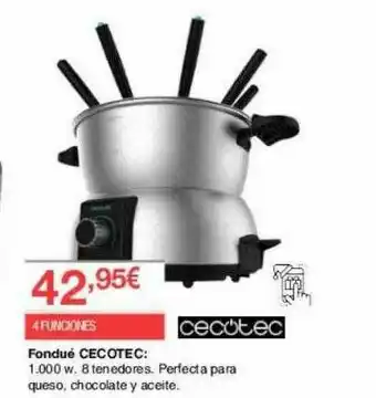 Chafiras Fondué Cecotec oferta