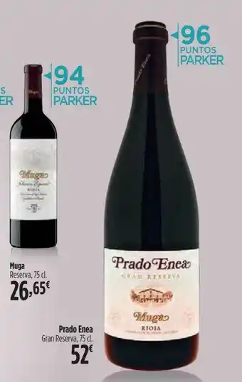 El Corte Inglés Muga Reserva Prado Enea Gran Reserva oferta