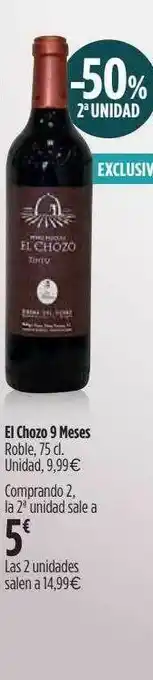 El Corte Inglés -50% 2a Unidad El Chozo 9 Meses Roble oferta