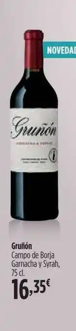 El Corte Inglés Gruñón Campo De Borja Garnacha Y Syrah oferta