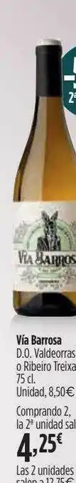 El Corte Inglés Via Barrosa D.o. Valdeorras O Ribeiro Treixa oferta
