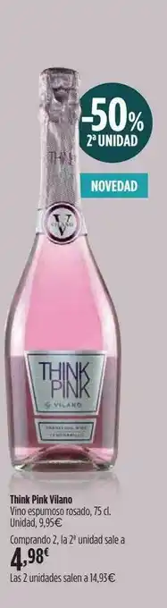 El Corte Inglés Think Pink Vilano Vino Espumoso Rosado oferta