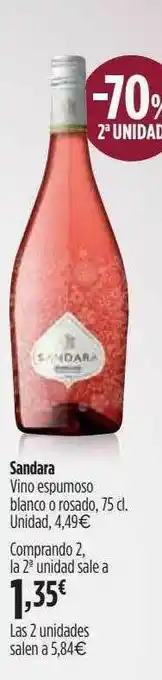 El Corte Inglés Sandara Vino Espumosoi Blanco O Rosado oferta