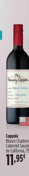 El Corte Inglés Coppola Blanco Chardonnay Cabernet Sauvignon De California oferta