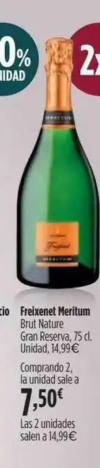 El Corte Inglés Freixenet Meritum Brut Nature Gran Reserva oferta