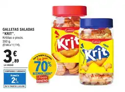 E.Leclerc "KRIT" Galletas saladas oferta