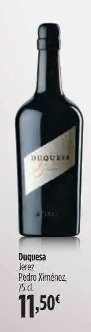 El Corte Inglés Duquesa Jerez Pedro Ximénez oferta