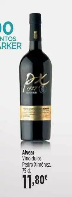 El Corte Inglés Alvear Vino Dulce Pedro Ximénez oferta