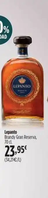 El Corte Inglés Lepanto Brandy Gran Reserva oferta