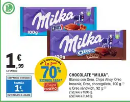 E.Leclerc "MILKA" Chocolate oferta