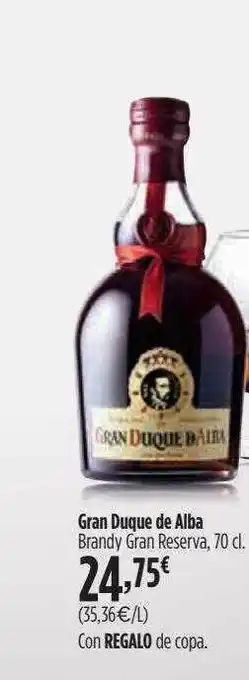 El Corte Inglés Gran Duque De Alba Brandy Gran Reserva oferta