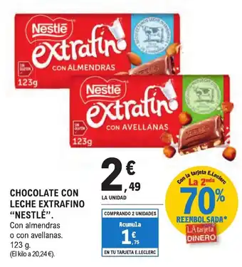 E.Leclerc "NESTLÉ” Leche extrafino oferta